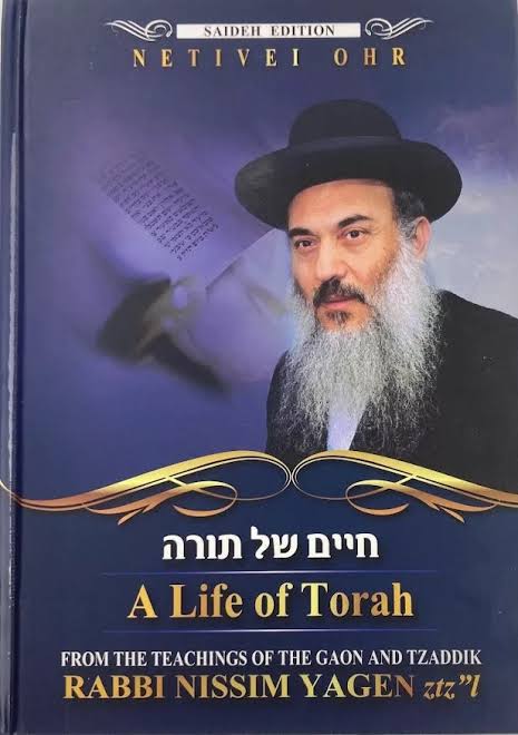 A Life of Torah by Rabbi Nissim Yagen zt’l, Netivei Ohr book cover